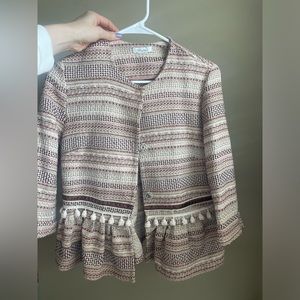 Tweed, cotton blazer